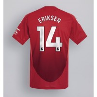 Fotbalové Dres Manchester United Christian Eriksen #14 Domácí 2024-25 Krátký Rukáv